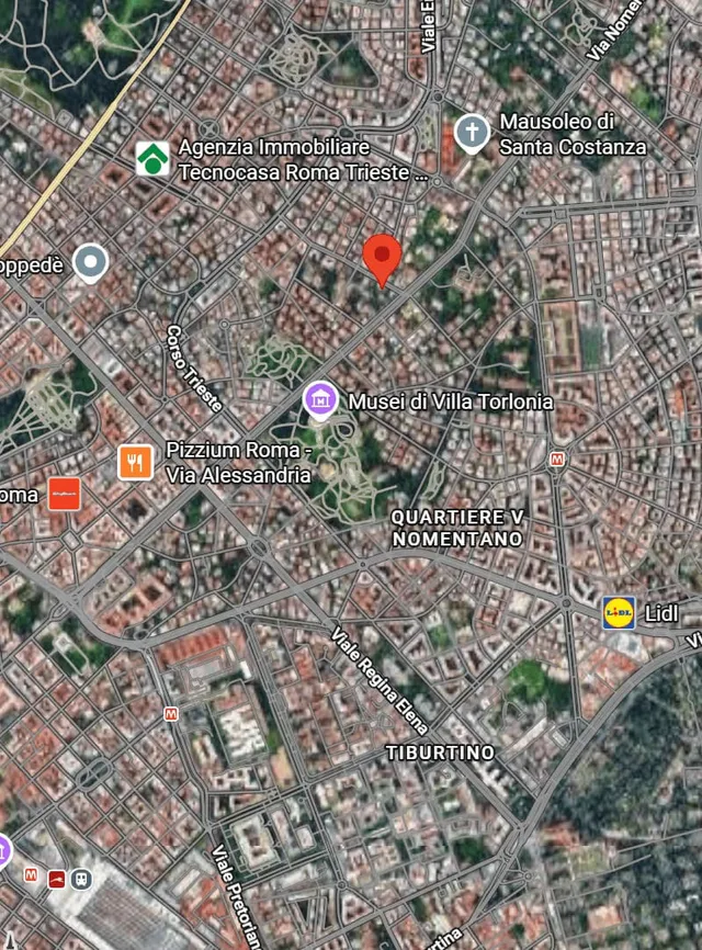 La posizione del Fenix Hotel Roma nell'elegante quartiere Trieste